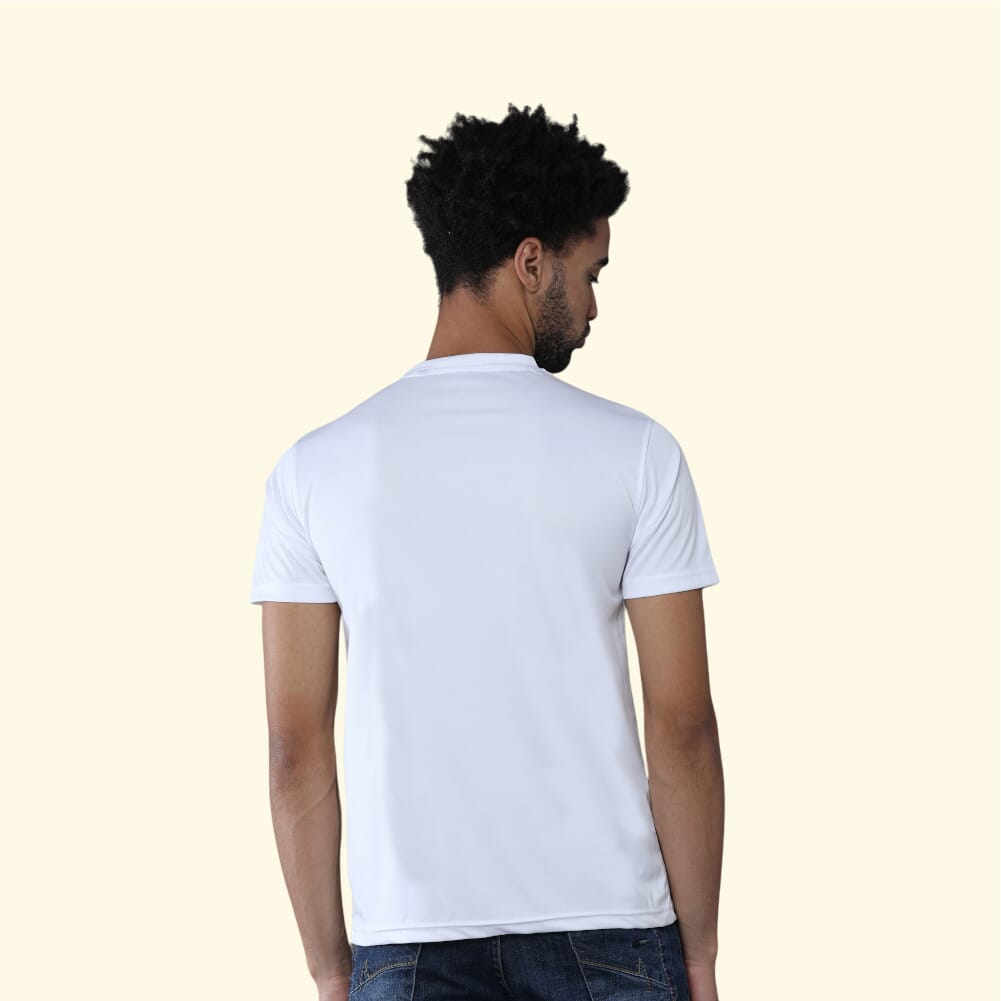 Greys&Blues Mobilitee Round Neck T-Shirt- White